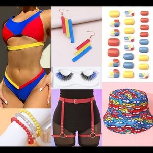 1, 2, Red, Yellow, Blue Full Rave Set